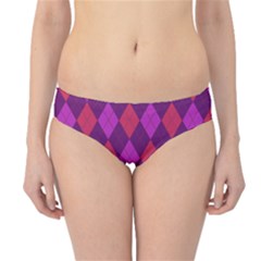 Plaid Pattern Hipster Bikini Bottoms by Valentinaart