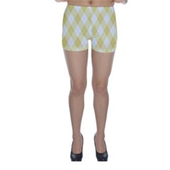 Plaid Pattern Skinny Shorts by Valentinaart