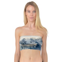 Snowy Andes Mountains, El Chalten Argentina Bandeau Top by dflcprints