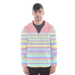 All Ratios Color Rainbow Pink Yellow Blue Green Hooded Wind Breaker (men)