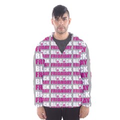 Black Friday Sale White Pink Disc Hooded Wind Breaker (men) by Mariart