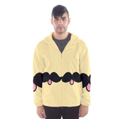 Mustache Hooded Wind Breaker (men) by Nexatart