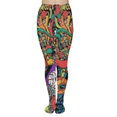 Monsters Colorful Doodle Women s Tights by Nexatart