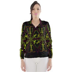 Inner Peace Star Space Rainbow Wind Breaker (women) by Mariart