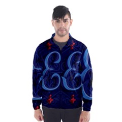 Marquis Love Dope Lettering Blue Red Alphabet E Wind Breaker (men) by Mariart