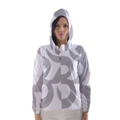 Hindu Om Symbol (gray) Hooded Wind Breaker (women) by abbeyz71