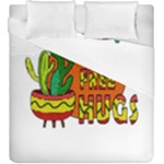 Cactus - free hugs Duvet Cover Double Side (King Size)