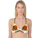 Cactus - free hugs Reversible Tri Bikini Top