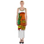 Cactus - free hugs Fitted Maxi Dress