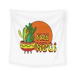Cactus - free hugs Square Tapestry (Small)