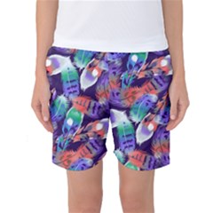 Bird Feathers Color Rainbow Animals Fly Women s Basketball Shorts by Mariart