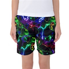 Saga Colors Rainbow Stone Blue Green Red Purple Space Women s Basketball Shorts by Mariart