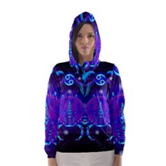 Sign Cancer Zodiac Hooded Wind Breaker (women) by Mariart