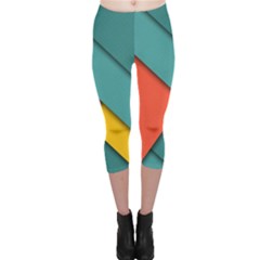 Color Schemes Material Design Wallpaper Capri Leggings  by Nexatart