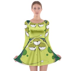 The Most Ugly Alien Ever Long Sleeve Skater Dress by Catifornia