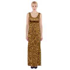 Giraffe Remixed Maxi Thigh Split Dress by Nexatart