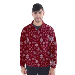 Merry Christmas Pattern Wind Breaker (men) by Nexatart