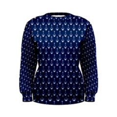 Blue White Anchor Women s Sweatshirt by Mariart