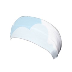Cloud Sky Blue Decorative Symbol Yoga Headband