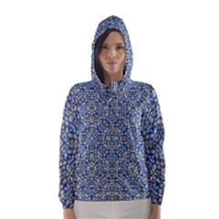 Geometric Luxury Ornate Hooded Wind Breaker (women) by dflcprintsclothing