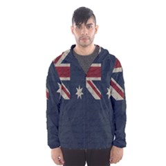 Vintage Australian Flag Hooded Wind Breaker (men) by ValentinaDesign