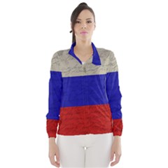 Vintage Flag - Russia Wind Breaker (women) by ValentinaDesign