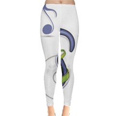 Notes Musical Elements Leggings  by Mariart