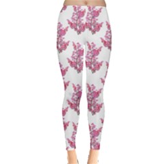 Colorful Cute Floral Design Pattern Leggings  by dflcprintsclothing