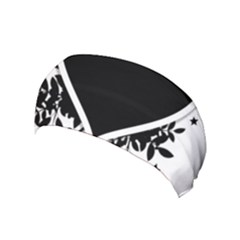 Silhouette Heart Black Design Yoga Headband by Nexatart