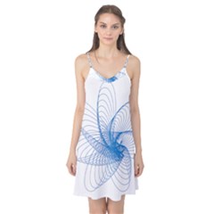 Spirograph Pattern Drawing Design Blue Camis Nightgown by Nexatart