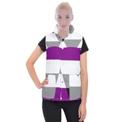 Aegosexual Autochorissexual Flag Women s Button Up Puffer Vest by Mariart