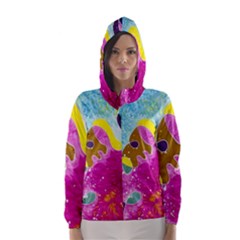 Fabric Rainbow Hooded Wind Breaker (women) by Mariart