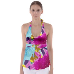 Fabric Rainbow Babydoll Tankini Top by Mariart