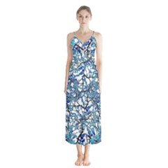 Modern Nouveau Pattern Chiffon Maxi Dress by dflcprintsclothing