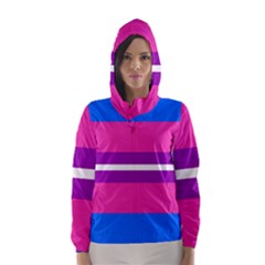 Transgender Flags Hooded Wind Breaker (women) by Mariart