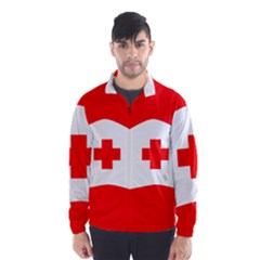 Tabla Laboral Sign Red White Wind Breaker (men) by Mariart