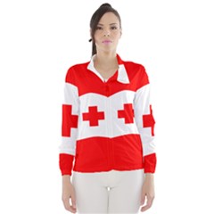 Tabla Laboral Sign Red White Wind Breaker (women) by Mariart