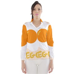 Egg Eating Chicken Omelette Food Wind Breaker (women) by Nexatart