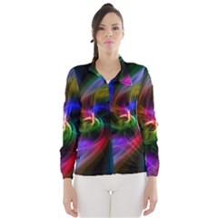 Abstract Art Color Design Lines Wind Breaker (women) by Nexatart