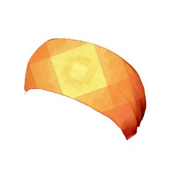 Pattern Retired Background Orange Yoga Headband by Nexatart