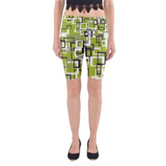 Pattern Abstract Form Four Corner Yoga Cropped Leggings by Nexatart