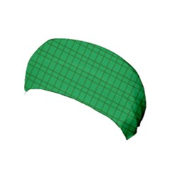 Pattern Green Background Lines Yoga Headband