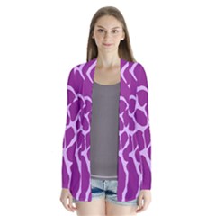 Giraffe Skin Purple Polka Cardigans by Mariart