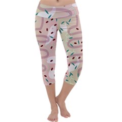 Gut Story Capri Yoga Leggings by Mariart