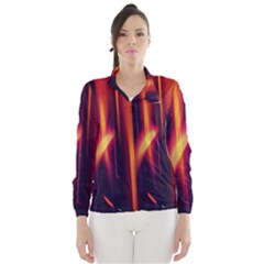 Perfection Graphic Colorful Lines Wind Breaker (women) by Mariart