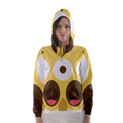 Scream Emoji Hooded Wind Breaker (women) by BestEmojis