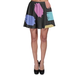 Many Colors Pattern Seamless Skater Skirt