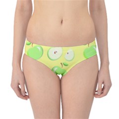 Apples Apple Pattern Vector Green Hipster Bikini Bottoms by Nexatart