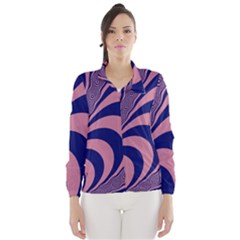 Fractals Vector Background Wind Breaker (women) by Nexatart