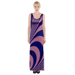 Fractals Vector Background Maxi Thigh Split Dress by Nexatart